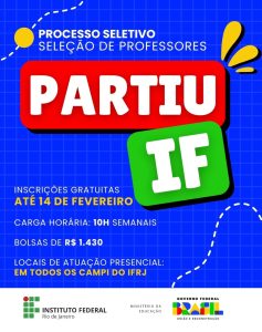 Leia mais sobre o artigo Inscrições para Processo Seletivo de Professores do IFRJ seguem até a próxima sexta, 14