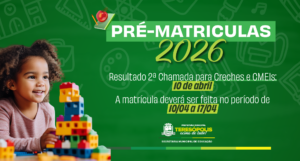 Leia mais sobre o artigo Educação divulga resultado da 2ª Chamada da Pré-matrícula para creches no próximo dia 10/04